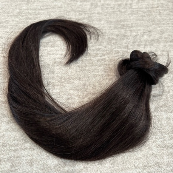 Sizes 20”18”16” Natural Black #1B Ponytail Extension Wrap Around 100% Human Hair - Picture 15 of 16